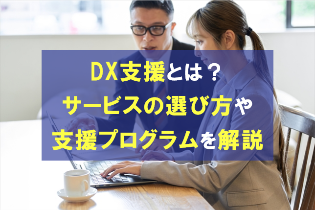 DX支援とは？サービスの選び方や国の支援プログラムを解説